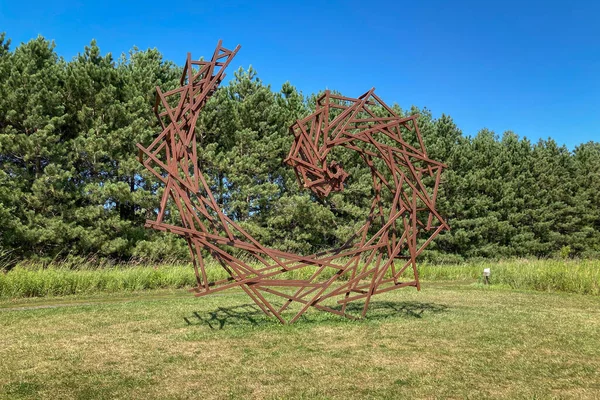 Franconia Usa August 2022 Fibonacci Wannabe Exhibit Franconia Sculpture Park — Stock Photo, Image