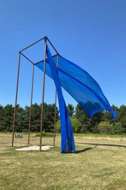 FRANCONIA, MN, USA - AUGUST 5, 2022: We Move Still at Franconia Sculpture Park.