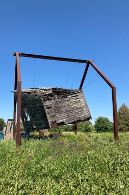 FRANCONIA, MN, USA - AUGUST 5, 2022: Reclamation at Franconia Sculpture Park.