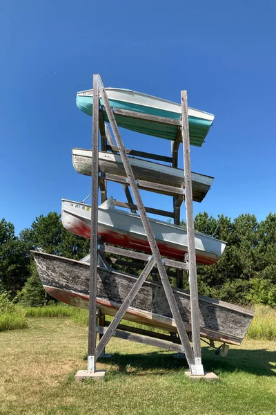 Franconia Usa August 2022 Franconia Boat Tower Franconia Sculpture Park — Stock Photo, Image