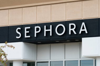 STILLWATER, MN, USA - JUNE 18, 2022 - Sephora at Kohls retail exterior sign and trademark logo.