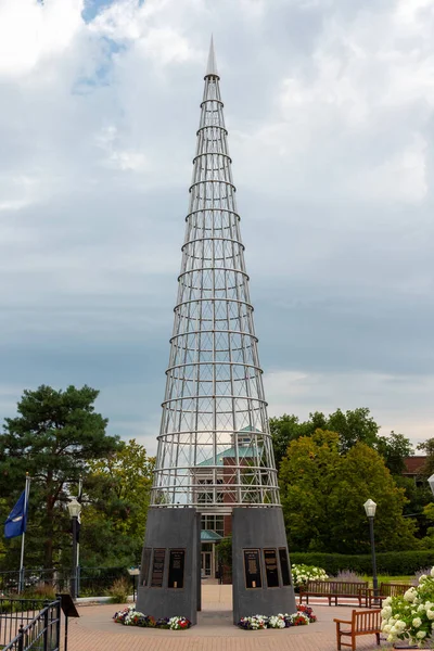 STILLWATER, MN, USA - AUGUST 24, 2022: Stillwater Minnesota Veterans Memorial.