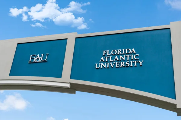 Davie Usa Julio 2022 Entrada Florida Atlantic University —  Fotos de Stock