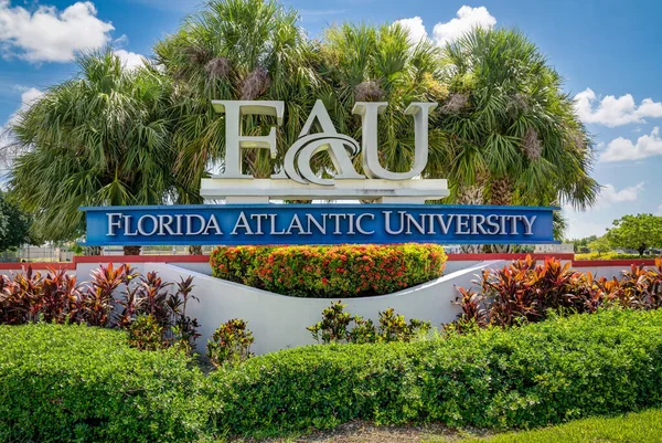 Davie Usa Julio 2022 Entrada Florida Atlantic University —  Fotos de Stock