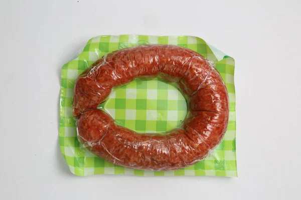 Sausage Isolated White Background — Stock Photo, Image