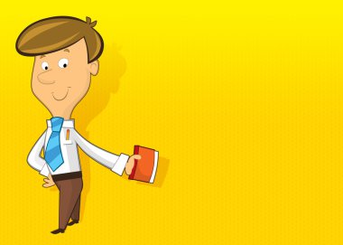 Büro memuru çizgi film