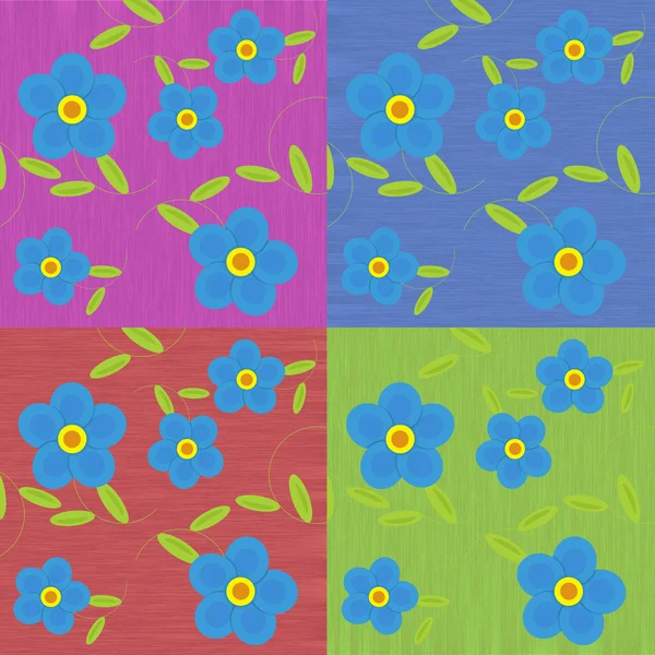 Çiçek tasarım patchwork — Stok fotoğraf