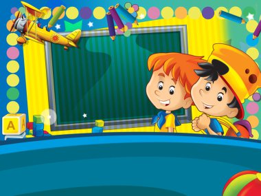 eğlenmek ve uzay - zaman okul veya anaokulu - metin için öğrenmek