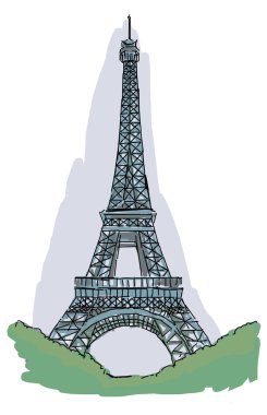 The Eiffel tower clipart