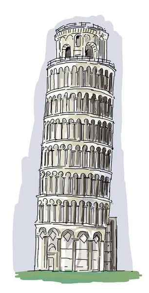 La Torre Pendente di Pisa — Foto Stock