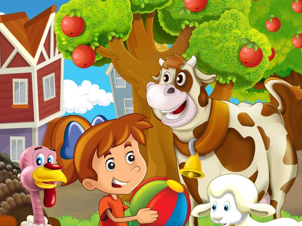 The farm illustration — Stock Photo, Image