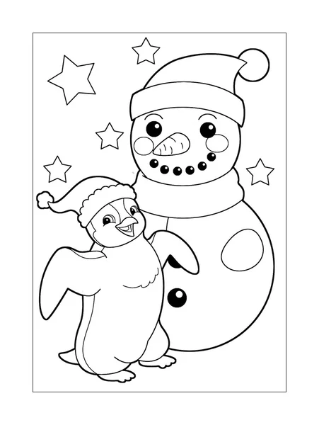 Outlined Christmas illustration — Stock Photo, Image