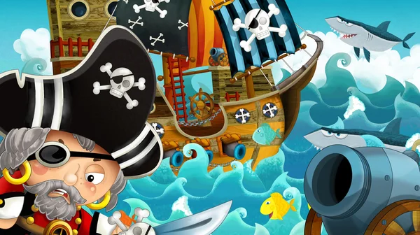 Los piratas y los barcos —  Fotos de Stock
