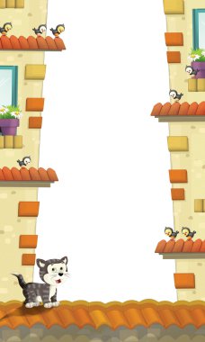 sanatsal karikatür çerçeve