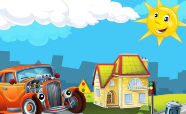Cartoon city bakmak zamanı ile