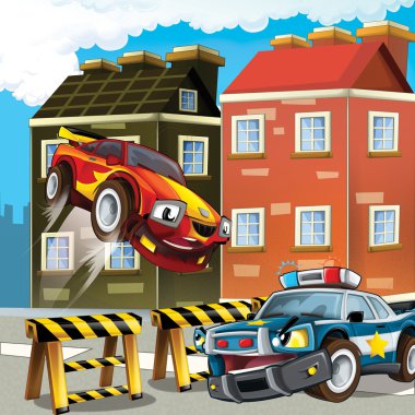 Araba, yol engeli hız takibi,