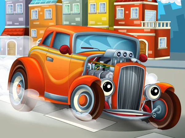 Cartoon-Hotrod — Stockfoto