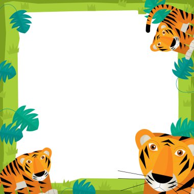 doğa çerçeve - ahşap - çizim çocuklar için