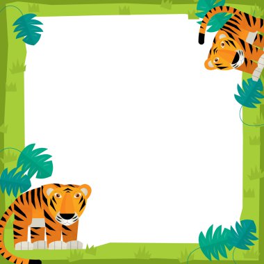 doğa çerçeve - ahşap - çizim çocuklar için