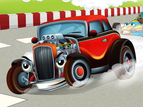 Cartoon hotrod — Stock Photo, Image