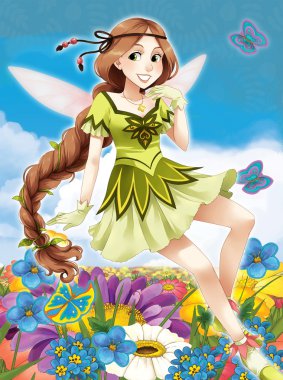 The fairy - Beautiful Manga Girl - illustration