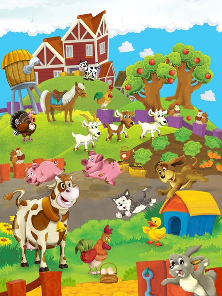 Иллюстрация фермы — стоковое фото