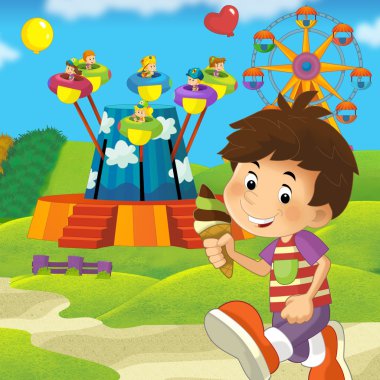 park atlıkarınca çocuk çizimi