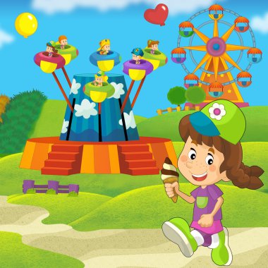 park atlıkarınca çocuk çizimi