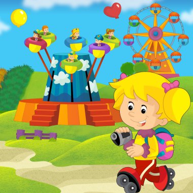 park atlıkarınca çocuk çizimi