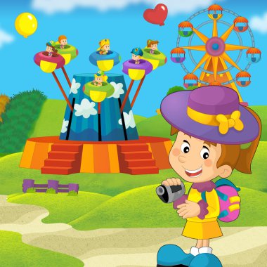 park atlıkarınca çocuk çizimi