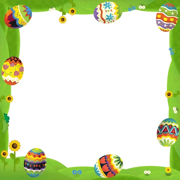 The happy easter frame — Stock Photo, Image