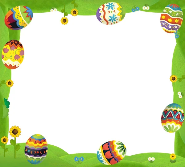 The happy easter frame — Stock Photo, Image