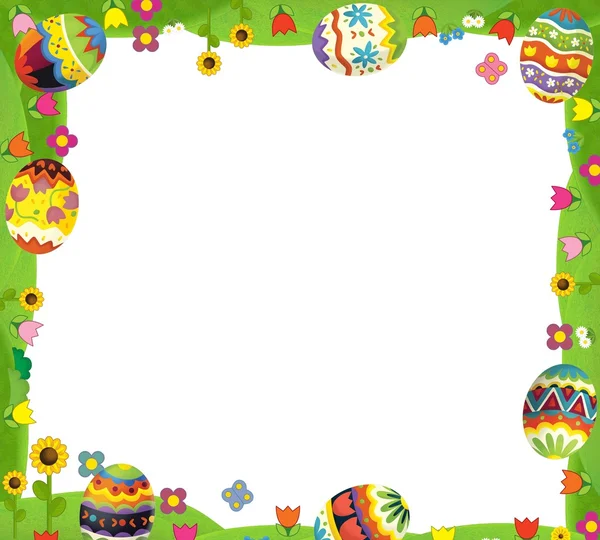 The happy easter frame — Stock Photo, Image