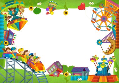 lunapark - Bahçesi - çeşitli kullanım için çerçeveleme
