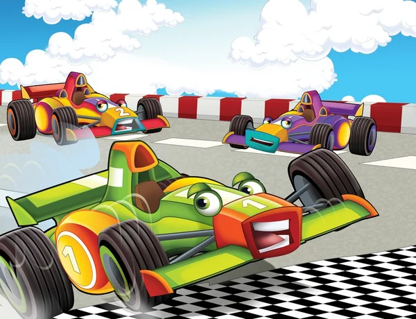 I formeln race - super bil - illustration för barn — Stockfoto