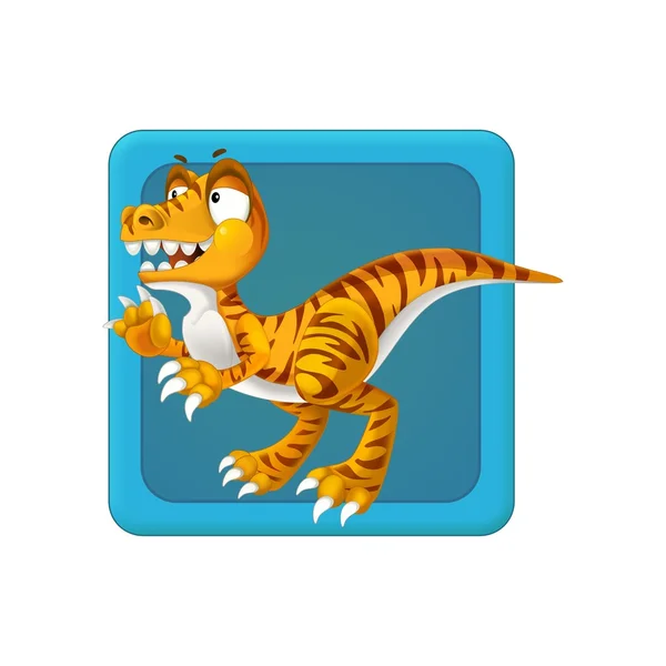 VelociRaptor dinosaur ikona — Zdjęcie stockowe