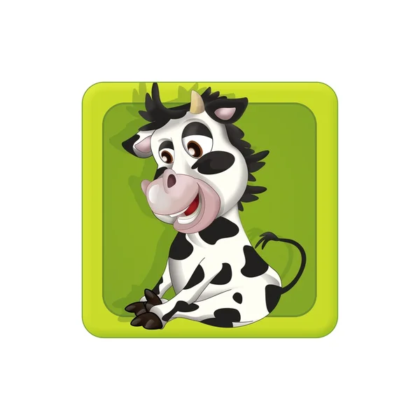 Linda vaca icono —  Fotos de Stock