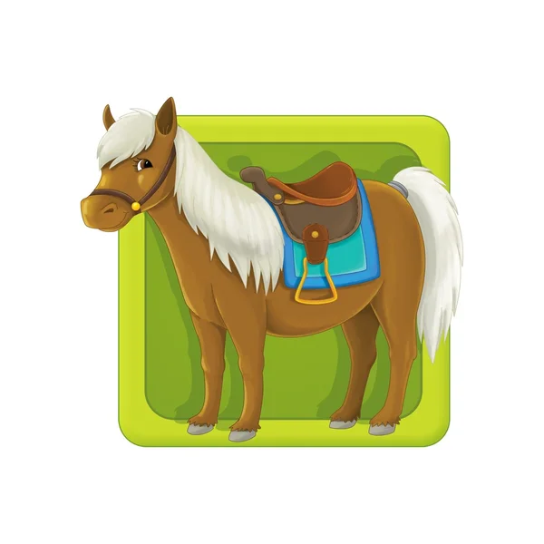 Cute horse icon — Stock Photo, Image