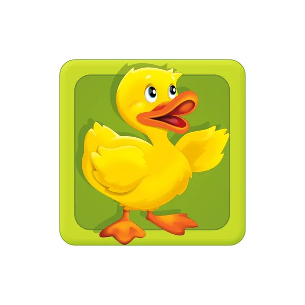 Lindo icono de pato — Foto de Stock