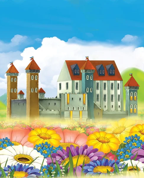 O castelo - ilustração — Fotografia de Stock