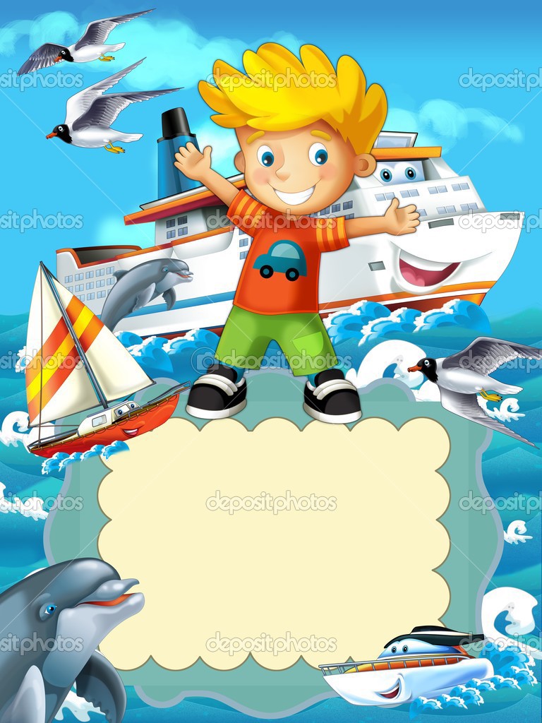 The cartoon labels smiling faces banners illustration for the