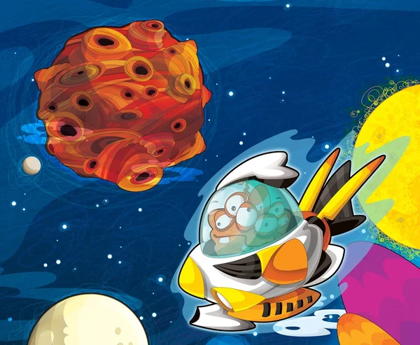 La caricatura - Planeta humanoides - ilustración para los niños —  Fotos de Stock