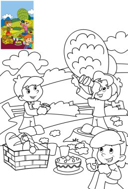 Çocuk Parkı boyama sayfası