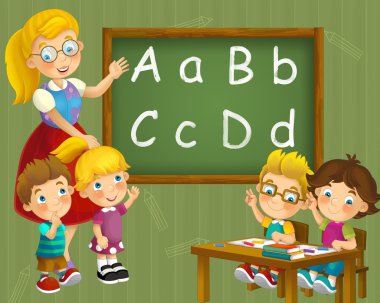 Boyama sayfa - sınıf - çizim çocuklar için