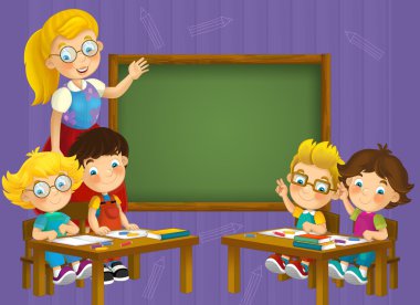 Boyama sayfa - sınıf - çizim çocuklar için