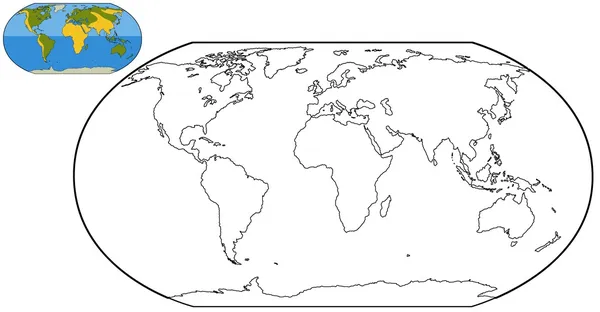 Mapa del mundo — Foto de Stock