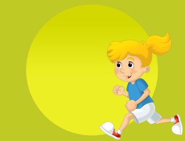 Yaz spor - çizim çocuklar için