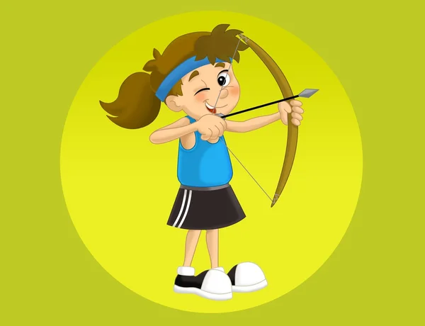 Letní sporty - ilustrace pro děti — Stock fotografie