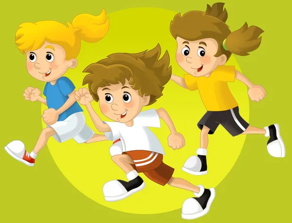 Esportes de verão - ilustração para as crianças — Fotografia de Stock
