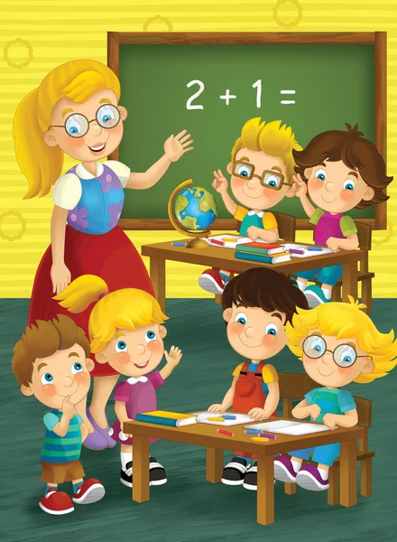 The school - education - illustration for the children — Stock Photo, Image